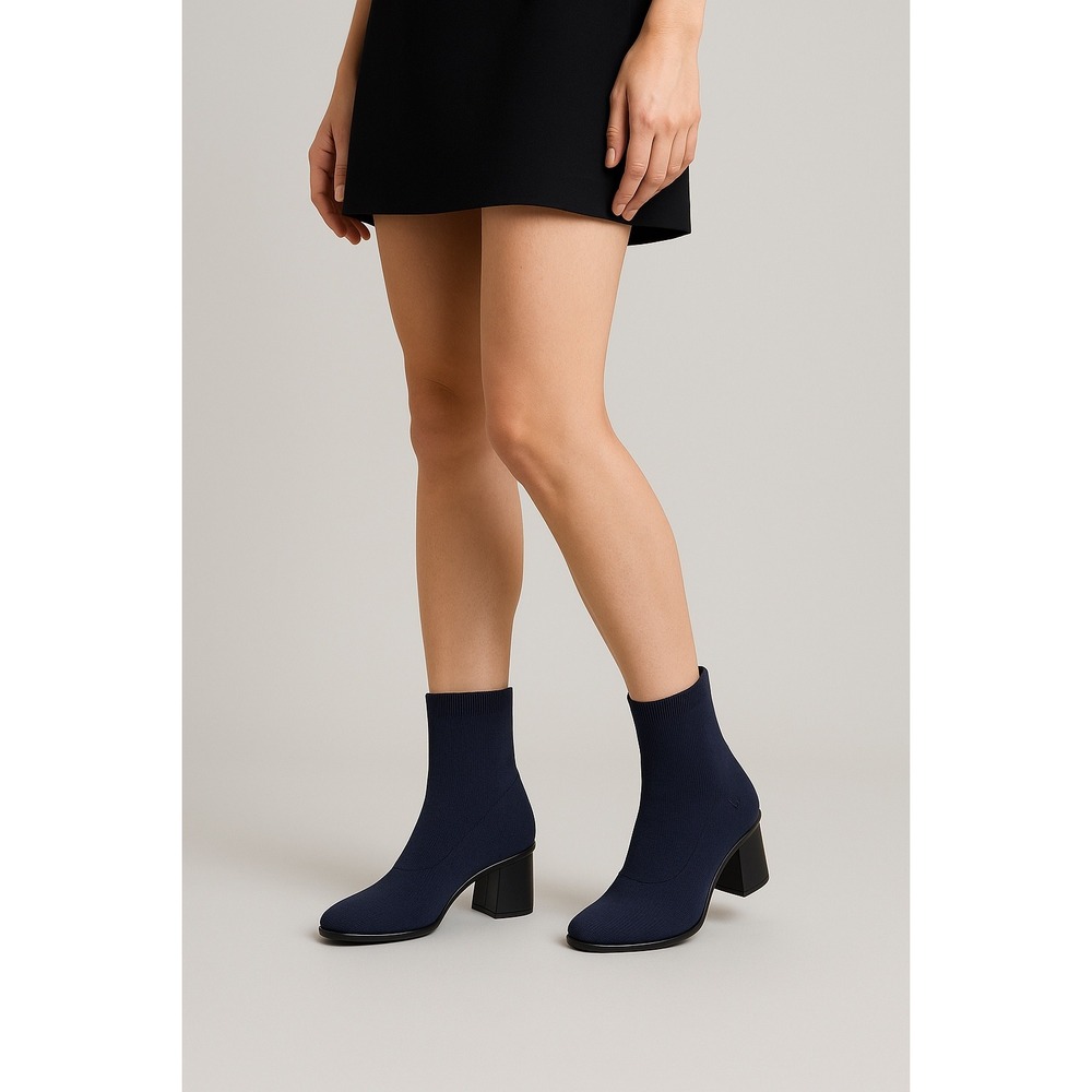 VIVAIA Ankle boots with comfortable heel and almond navy EU/41 US/9.5